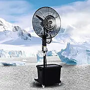 MYUYEE Ventilateur Brumisateur Industriel - Ventilateur sur Pied Commercial avec 3 Vitesses De
