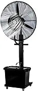 AYCDL Ventilateur brumisateur sur pied - 3 vitesses - Grand ventilateur industriel oscillant à