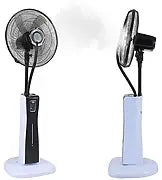 Ventilateur Brumisateur sur Pied Silencieux, 3 Modes, 3 Vitesses Oscillant
