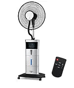 DOMAIR FRESH -- Ventilateur Brumisateur sur Pied 100 W, avec Télécommande, Oscillation