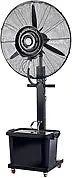 Ventilateur Brumisateur Oscillant, 3 Vitesses de Rafraîchissement avec Réservoir 42 L, Hauteur