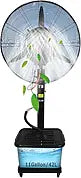 Ventilateur sur Pied Portable avec Brumisateur, Oscillation 90°, Grand Réservoir