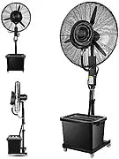 Ventilateur sur Pied Brumisateur d'Extérieur Oscillant et Étanche