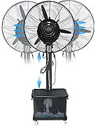AYCDL Ventilateur brumisateur portable, 3 réglages de puissance, ventilateur sur pied avec