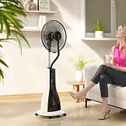 Ventilateur sur Pied avec Refroidissement par Eau et Brumisateur