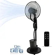 Ventilateur Brumisateur 2 en 1 sur Pied avec Télécommande et Roues