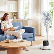 Ventilateur Brumisateur 90 W, 128 cm, Oscillation 70°, 3 Vitesses