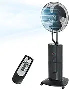 LIA Ventilateur brumisateur 100 W à ionisation négative ventilateur sur pied 130 cm 3 vitesses